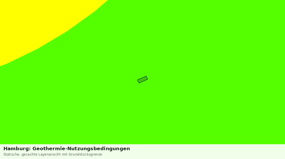 Statische Kartenansicht: Hamburg: Geothermie-Nutzungsbedingungen
