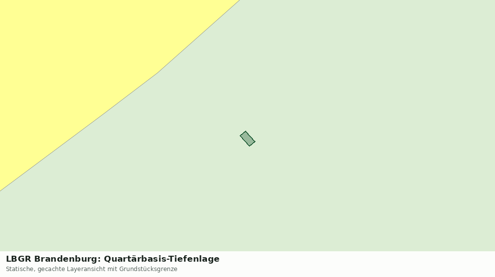 Statische Kartenansicht: LBGR Brandenburg: Quartärbasis-Tiefenlage