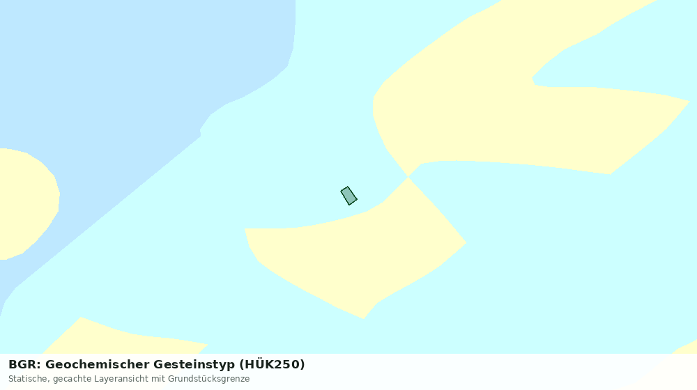 Statische Kartenansicht: BGR: Geochemischer Gesteinstyp (HÜK250)