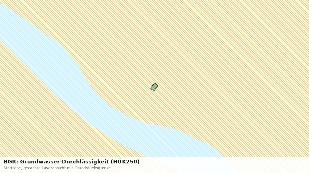 Statische Kartenansicht: BGR: Grundwasser-Durchlässigkeit (HÜK250)