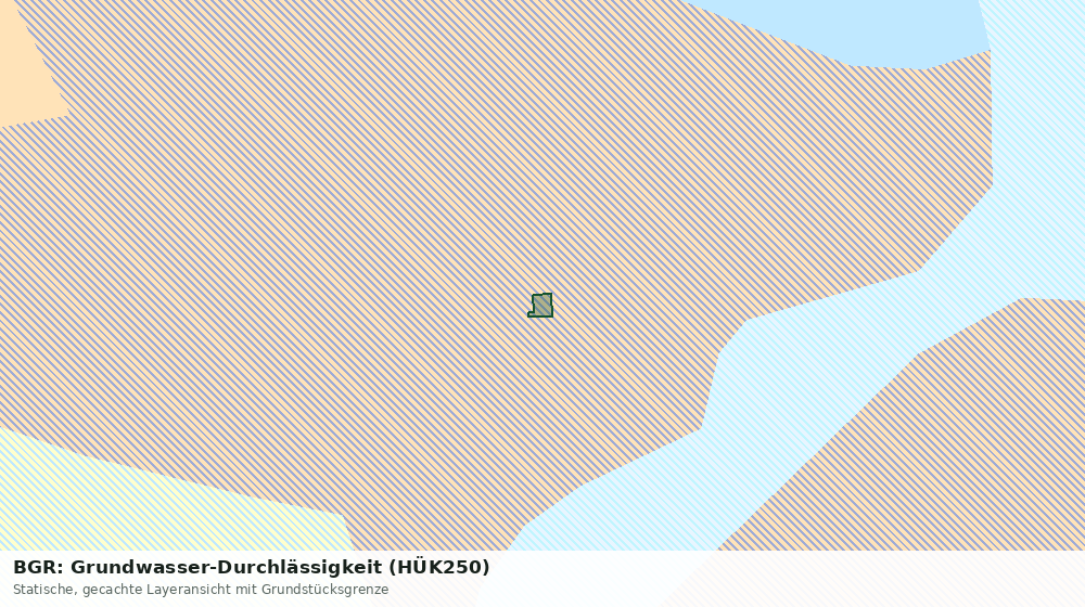 Statische Kartenansicht: BGR: Grundwasser-Durchlässigkeit (HÜK250)