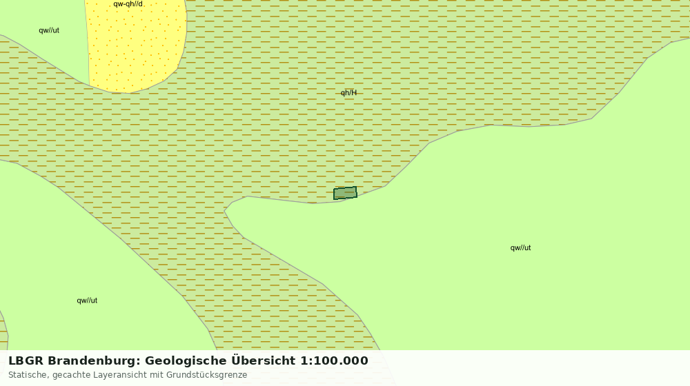 Statische Kartenansicht: LBGR Brandenburg: Geologische Übersicht 1:100.000
