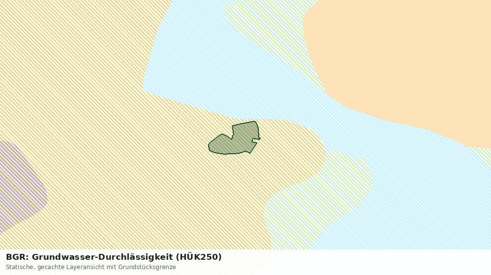 Statische Kartenansicht: BGR: Grundwasser-Durchlässigkeit (HÜK250)
