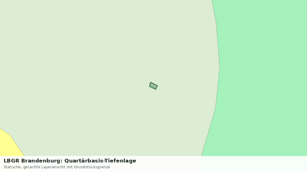 Statische Kartenansicht: LBGR Brandenburg: Quartärbasis-Tiefenlage