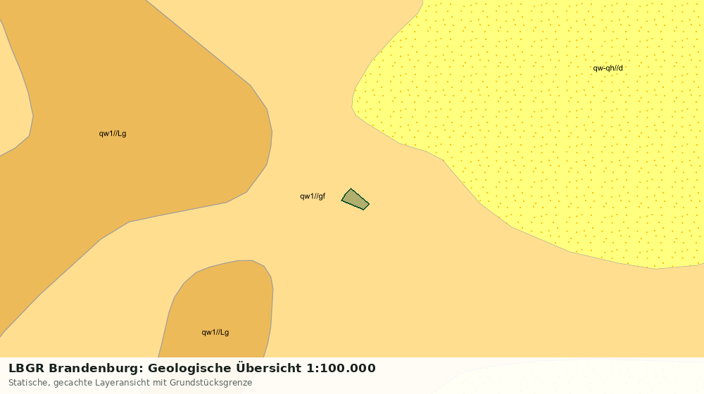 Statische Kartenansicht: LBGR Brandenburg: Geologische Übersicht 1:100.000
