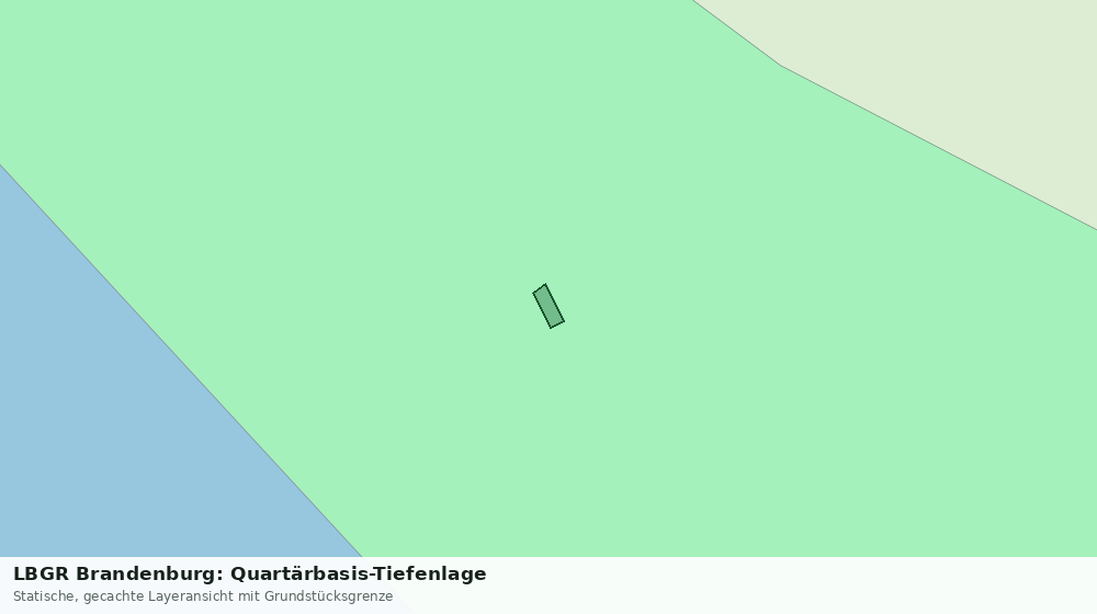 Statische Kartenansicht: LBGR Brandenburg: Quartärbasis-Tiefenlage