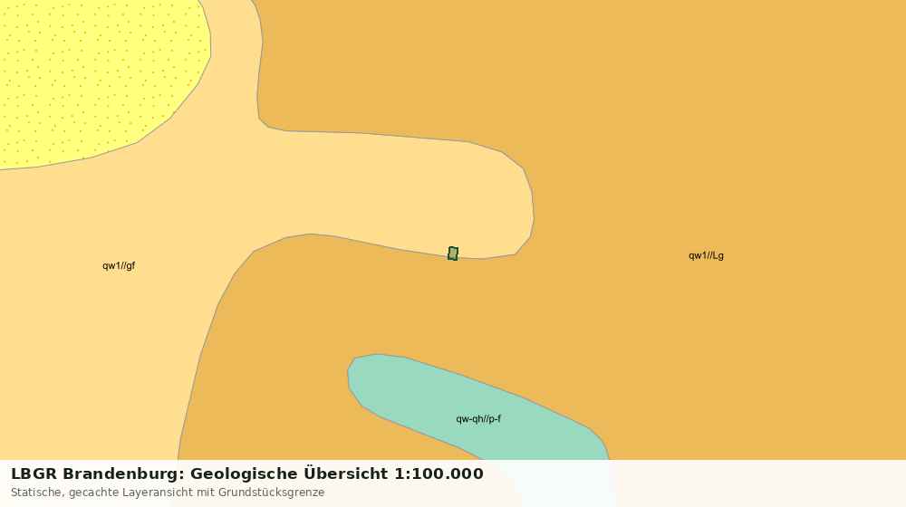Statische Kartenansicht: LBGR Brandenburg: Geologische Übersicht 1:100.000