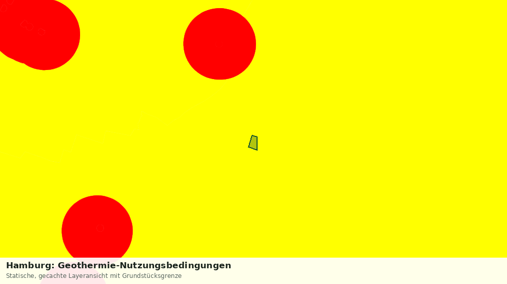 Statische Kartenansicht: Hamburg: Geothermie-Nutzungsbedingungen