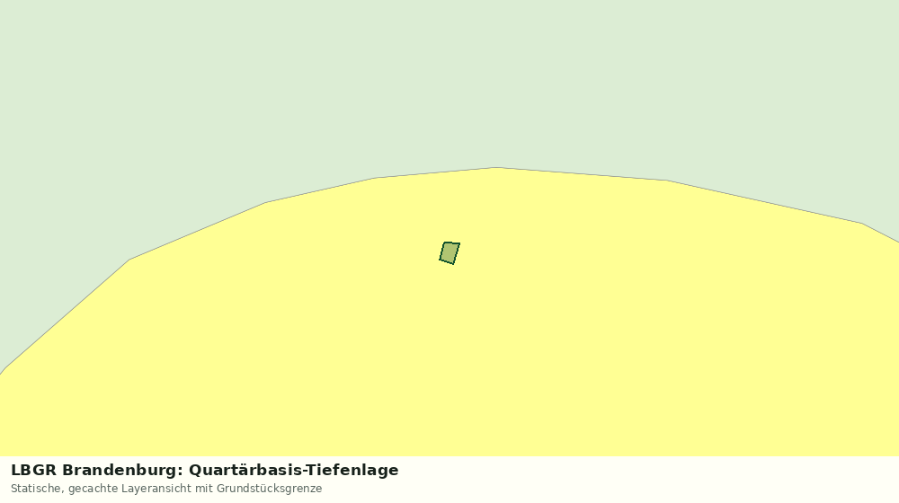 Statische Kartenansicht: LBGR Brandenburg: Quartärbasis-Tiefenlage