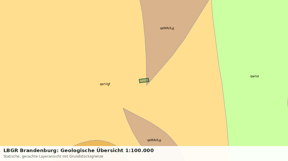 Statische Kartenansicht: LBGR Brandenburg: Geologische Übersicht 1:100.000