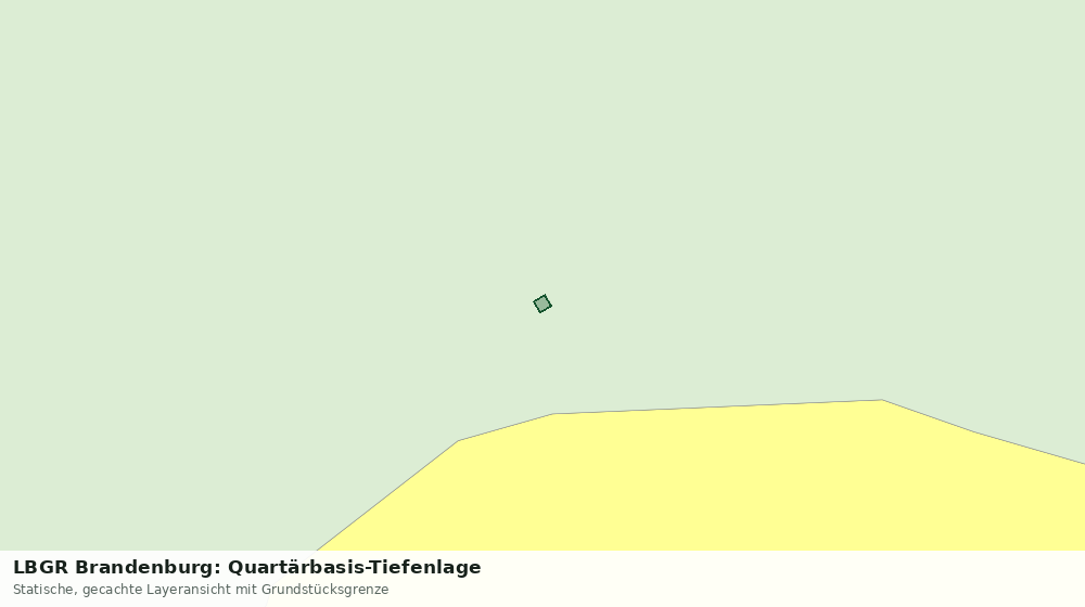 Statische Kartenansicht: LBGR Brandenburg: Quartärbasis-Tiefenlage
