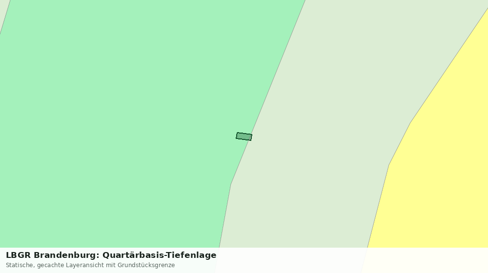 Statische Kartenansicht: LBGR Brandenburg: Quartärbasis-Tiefenlage