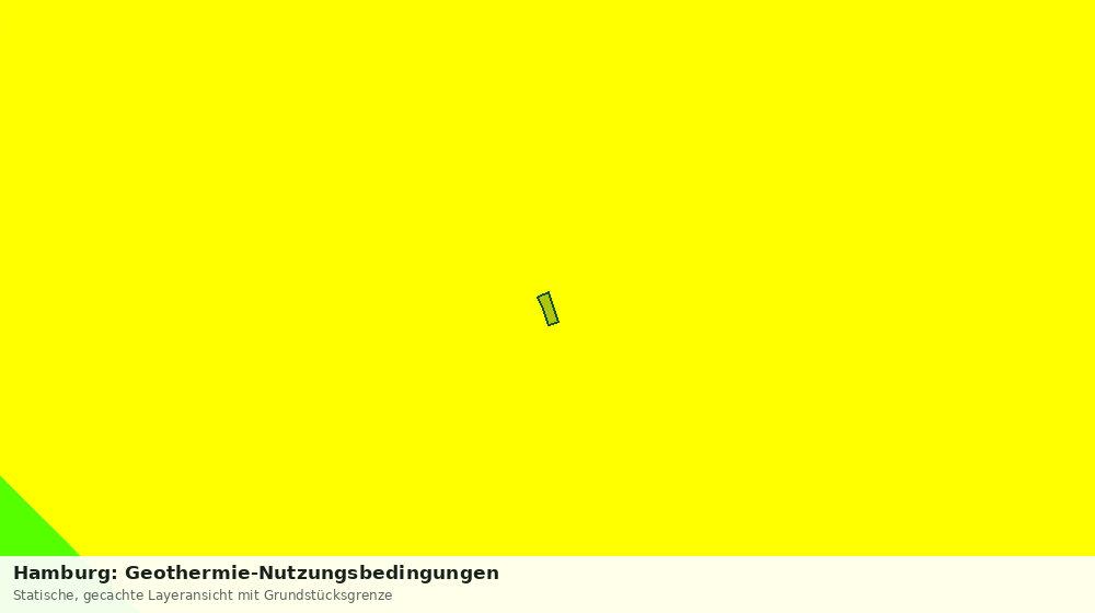 Statische Kartenansicht: Hamburg: Geothermie-Nutzungsbedingungen