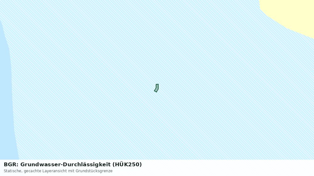 Statische Kartenansicht: BGR: Grundwasser-Durchlässigkeit (HÜK250)