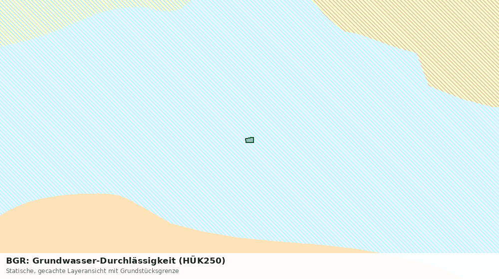 Statische Kartenansicht: BGR: Grundwasser-Durchlässigkeit (HÜK250)