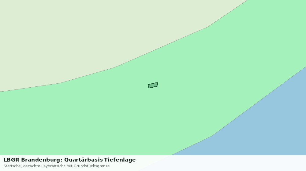 Statische Kartenansicht: LBGR Brandenburg: Quartärbasis-Tiefenlage