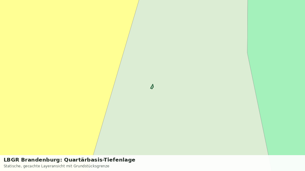 Statische Kartenansicht: LBGR Brandenburg: Quartärbasis-Tiefenlage