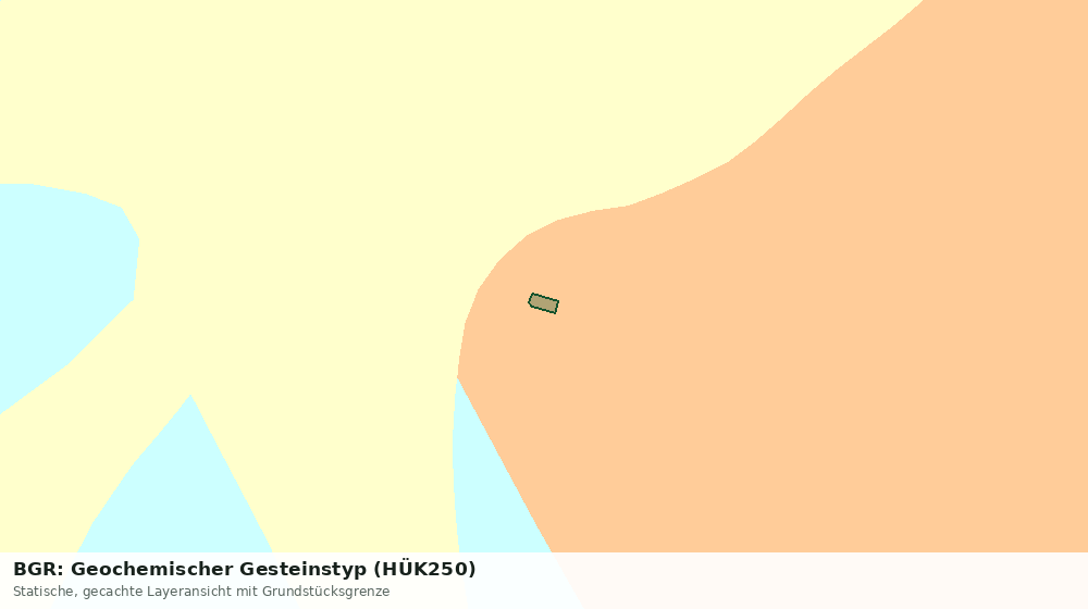 Statische Kartenansicht: BGR: Geochemischer Gesteinstyp (HÜK250)