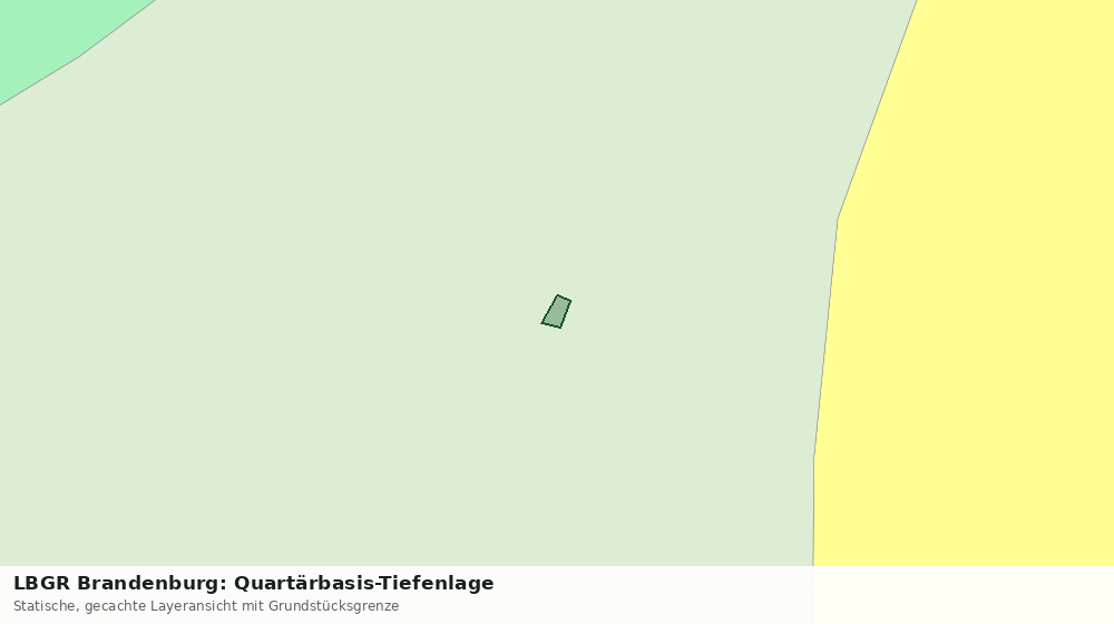 Statische Kartenansicht: LBGR Brandenburg: Quartärbasis-Tiefenlage