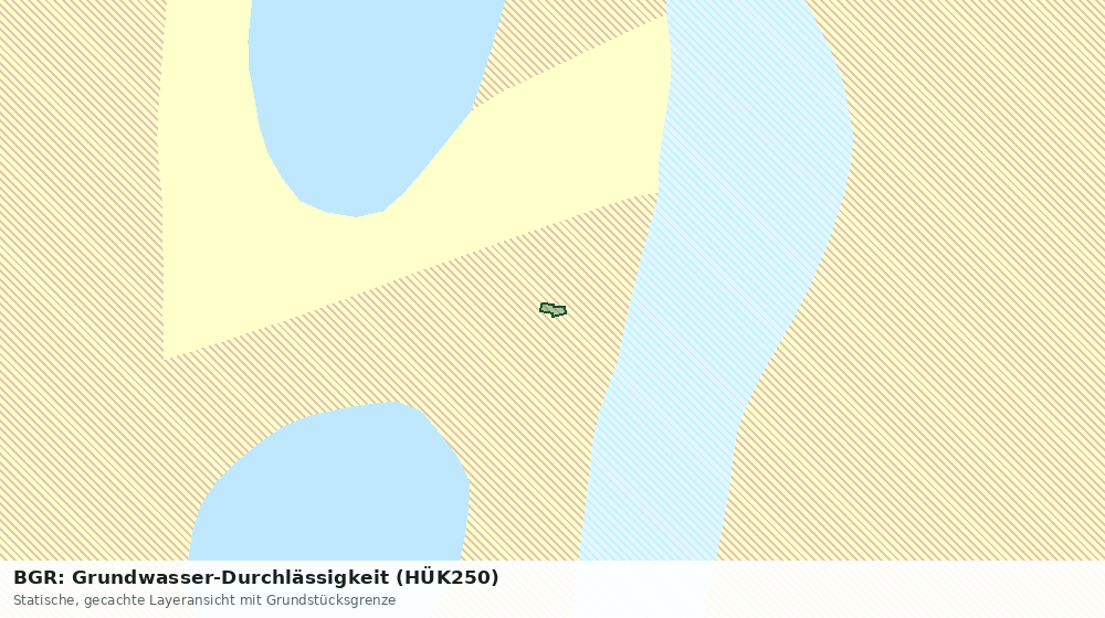 Statische Kartenansicht: BGR: Grundwasser-Durchlässigkeit (HÜK250)
