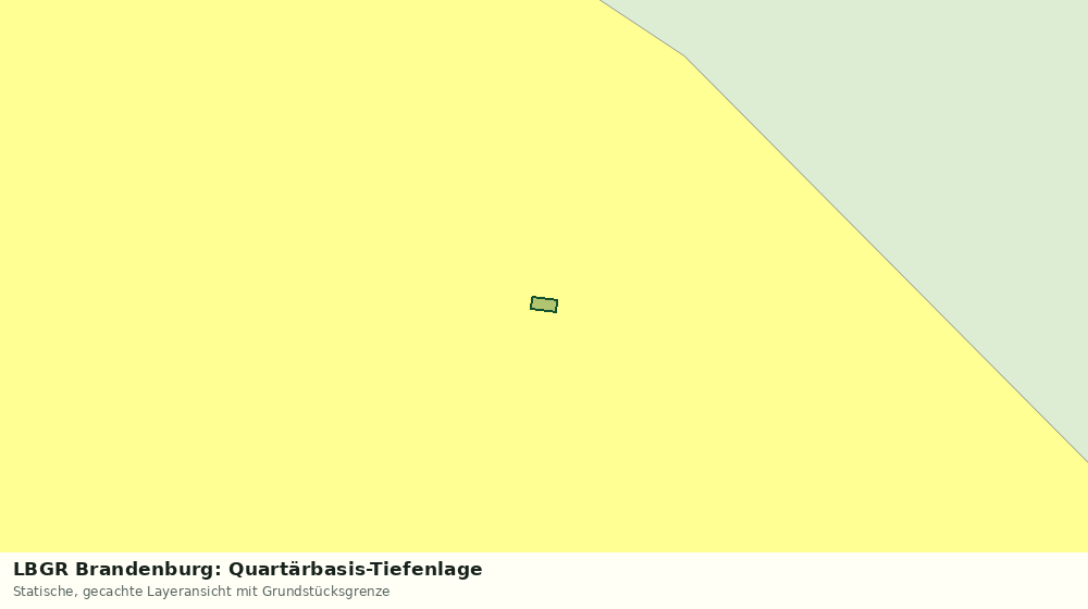Statische Kartenansicht: LBGR Brandenburg: Quartärbasis-Tiefenlage