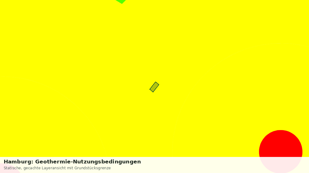 Statische Kartenansicht: Hamburg: Geothermie-Nutzungsbedingungen