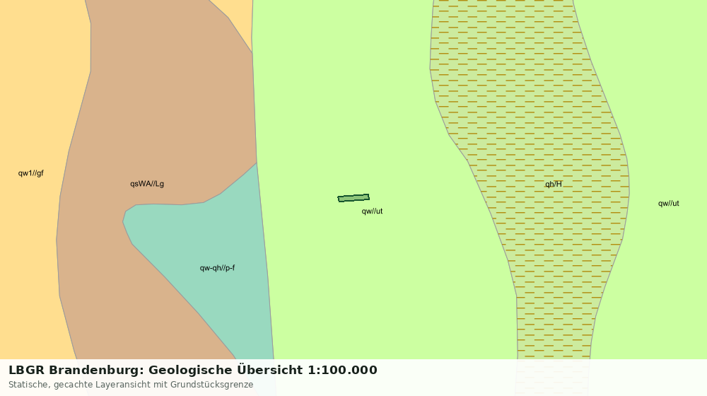 Statische Kartenansicht: LBGR Brandenburg: Geologische Übersicht 1:100.000