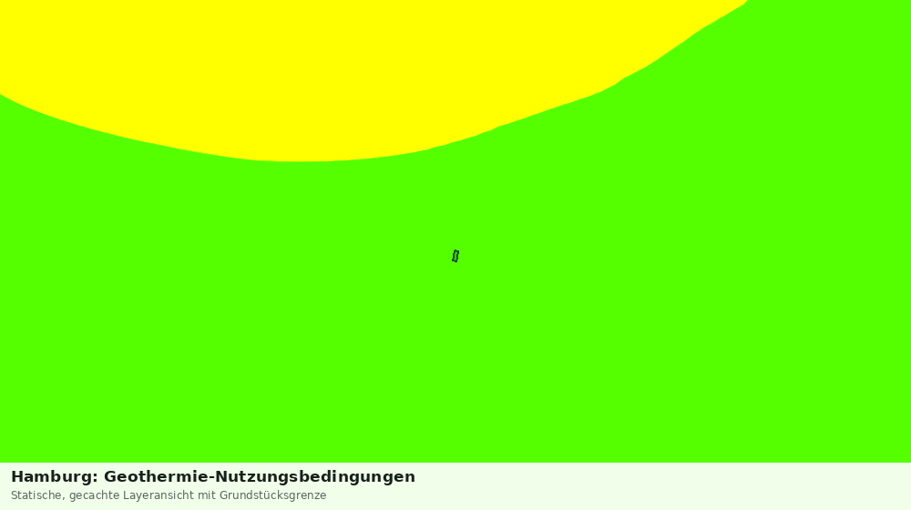 Statische Kartenansicht: Hamburg: Geothermie-Nutzungsbedingungen