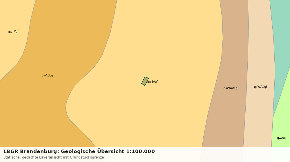 Statische Kartenansicht: LBGR Brandenburg: Geologische Übersicht 1:100.000