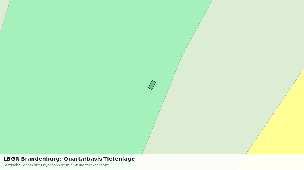 Statische Kartenansicht: LBGR Brandenburg: Quartärbasis-Tiefenlage