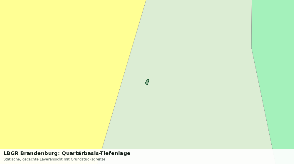 Statische Kartenansicht: LBGR Brandenburg: Quartärbasis-Tiefenlage