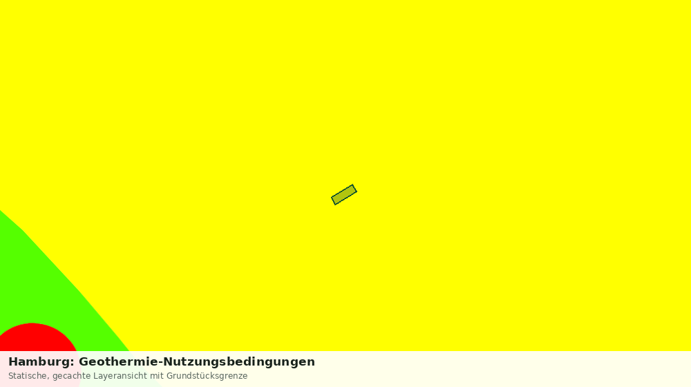Statische Kartenansicht: Hamburg: Geothermie-Nutzungsbedingungen