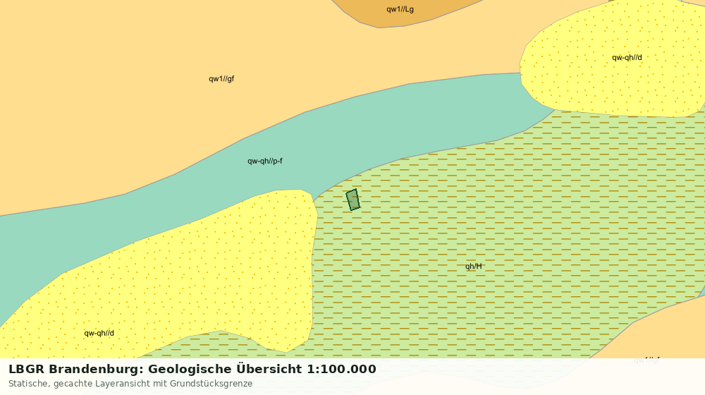 Statische Kartenansicht: LBGR Brandenburg: Geologische Übersicht 1:100.000