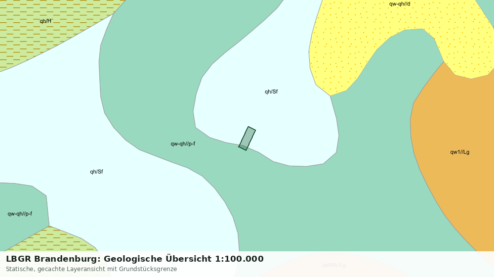 Statische Kartenansicht: LBGR Brandenburg: Geologische Übersicht 1:100.000