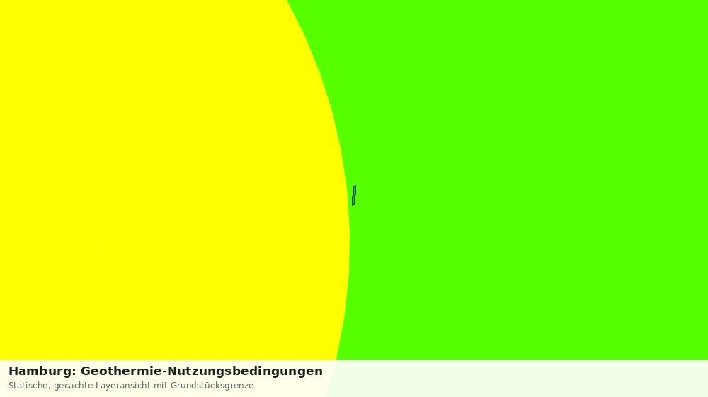 Statische Kartenansicht: Hamburg: Geothermie-Nutzungsbedingungen