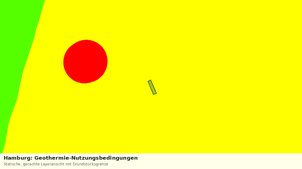 Statische Kartenansicht: Hamburg: Geothermie-Nutzungsbedingungen