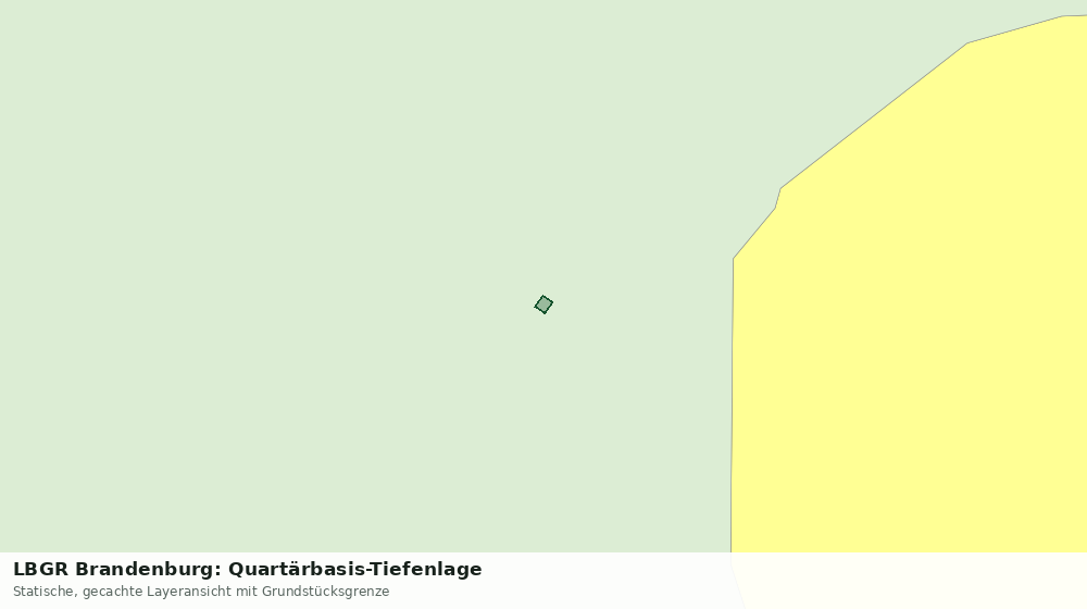Statische Kartenansicht: LBGR Brandenburg: Quartärbasis-Tiefenlage
