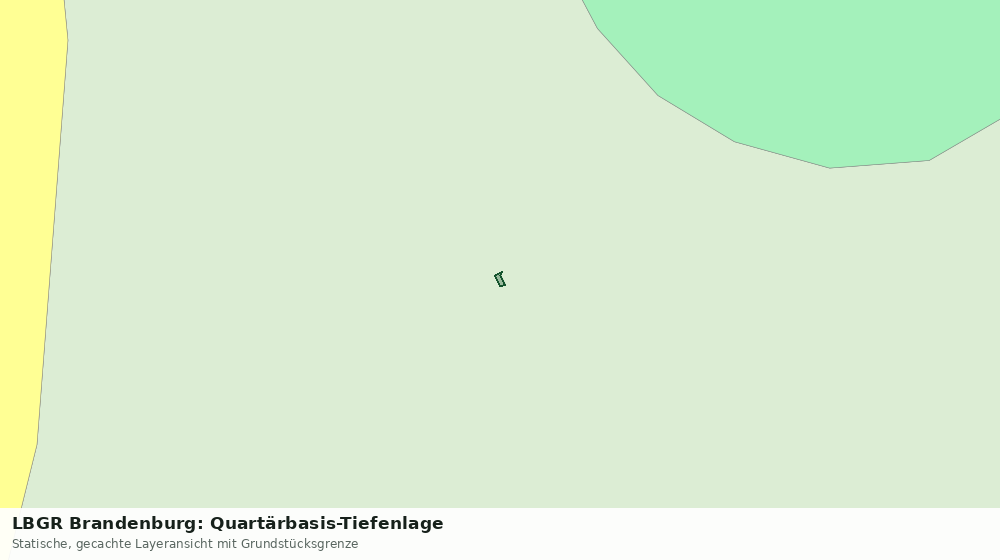 Statische Kartenansicht: LBGR Brandenburg: Quartärbasis-Tiefenlage
