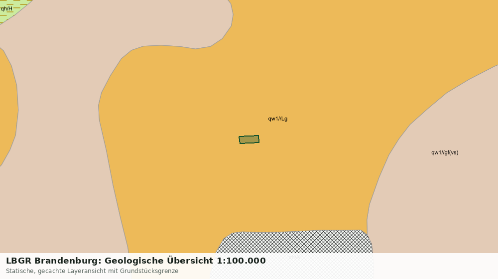 Statische Kartenansicht: LBGR Brandenburg: Geologische Übersicht 1:100.000