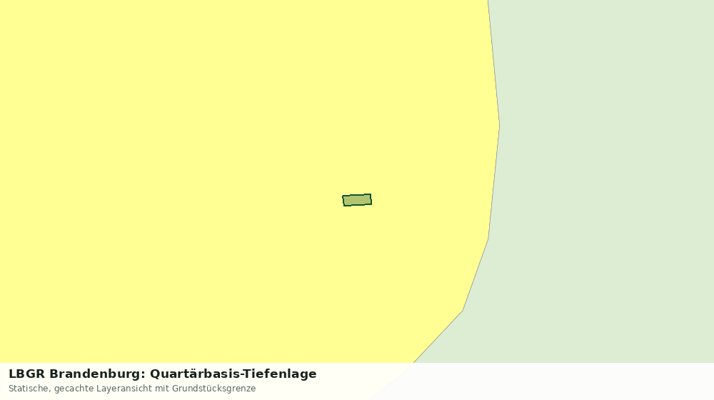 Statische Kartenansicht: LBGR Brandenburg: Quartärbasis-Tiefenlage