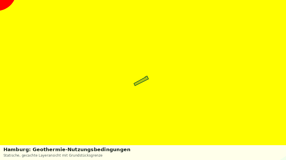 Statische Kartenansicht: Hamburg: Geothermie-Nutzungsbedingungen
