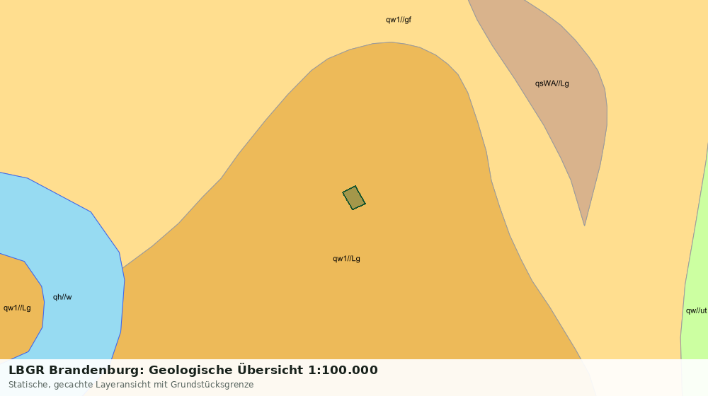 Statische Kartenansicht: LBGR Brandenburg: Geologische Übersicht 1:100.000