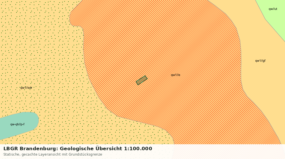 Statische Kartenansicht: LBGR Brandenburg: Geologische Übersicht 1:100.000