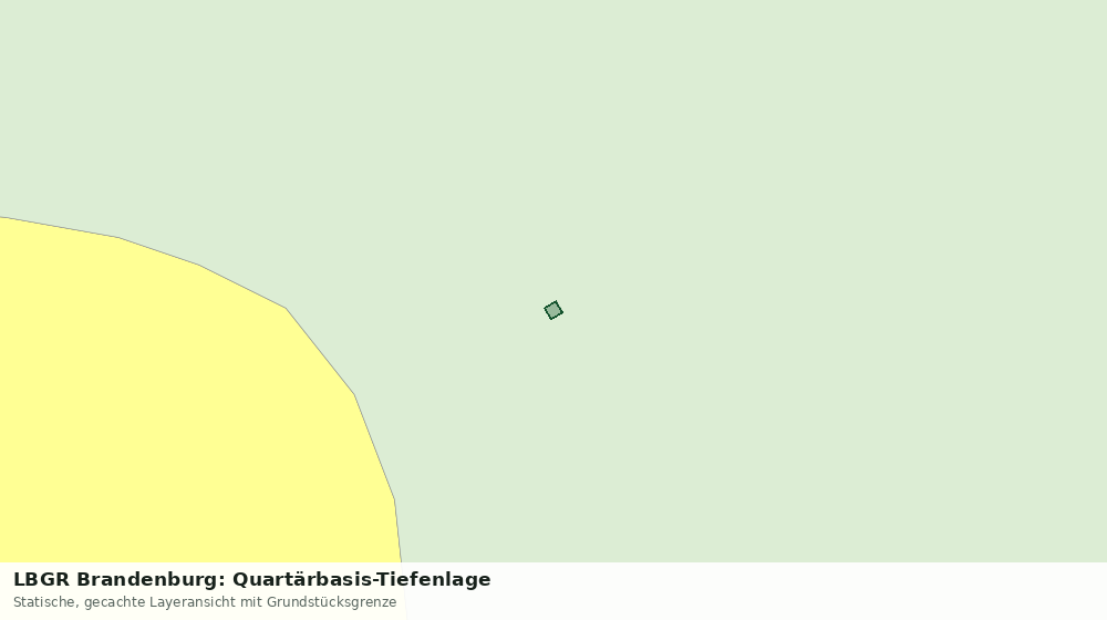 Statische Kartenansicht: LBGR Brandenburg: Quartärbasis-Tiefenlage