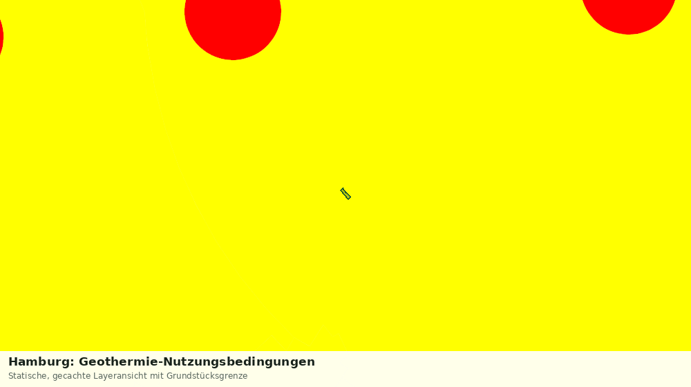 Statische Kartenansicht: Hamburg: Geothermie-Nutzungsbedingungen