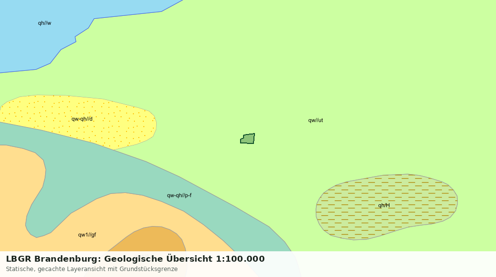 Statische Kartenansicht: LBGR Brandenburg: Geologische Übersicht 1:100.000