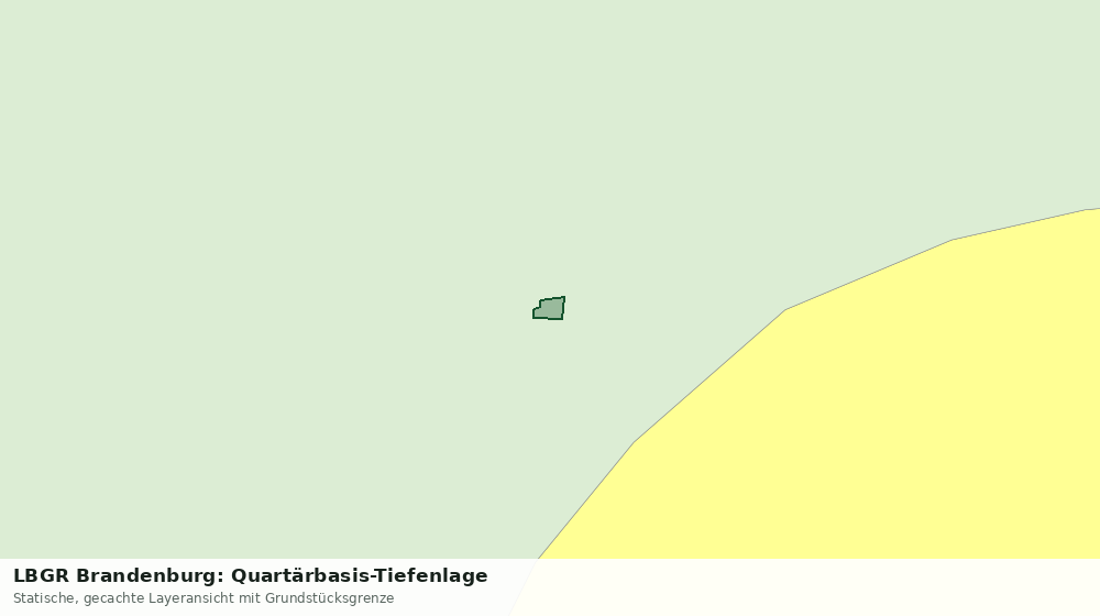 Statische Kartenansicht: LBGR Brandenburg: Quartärbasis-Tiefenlage