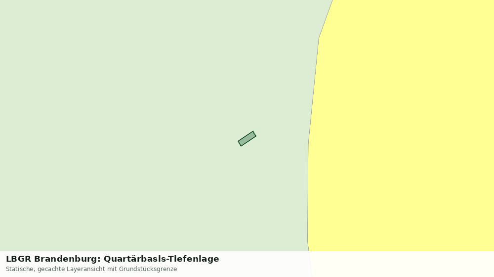 Statische Kartenansicht: LBGR Brandenburg: Quartärbasis-Tiefenlage