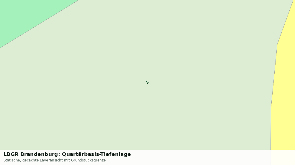 Statische Kartenansicht: LBGR Brandenburg: Quartärbasis-Tiefenlage