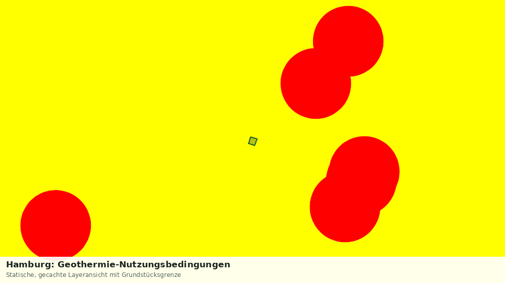 Statische Kartenansicht: Hamburg: Geothermie-Nutzungsbedingungen